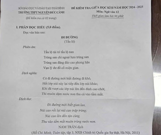 Cơn sốt 'Bắc Bling' vào đề thi văn ảnh 1