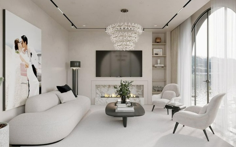 Do diện tích ngôi nhà khá nhỏ, chưa tới 16m2/phòng nên cặp đôi tận dụng tối đa không gian với một thiết kế mở để phù hợp với sở thích nghỉ dưỡng của anh, Phương Nga và 3 bé mèo cưng.