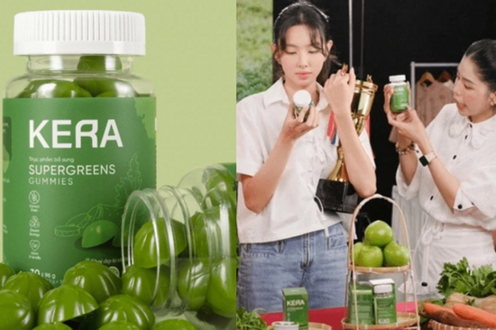 Hàm lượng chất trong kẹo rau củ Kera của Hằng Du Mục được quảng bá khác kết quả kiểm nghiệm ra sao?