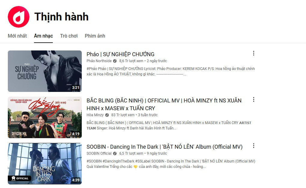 Pháo thống trị Youtube nhờ MV đá xéo VirusS reaction nối gót theo sau