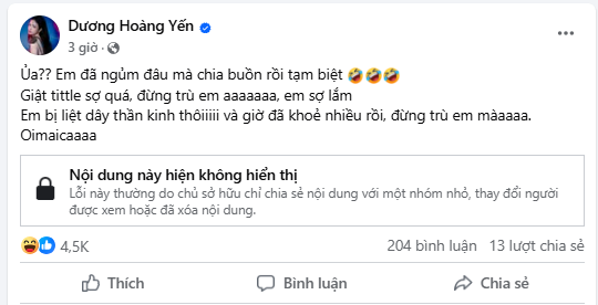 Sao nữ Vbiz cười lệch môi méo vì liệt dây thần kinh bức xúc khi bị tung tin đồn nhảm