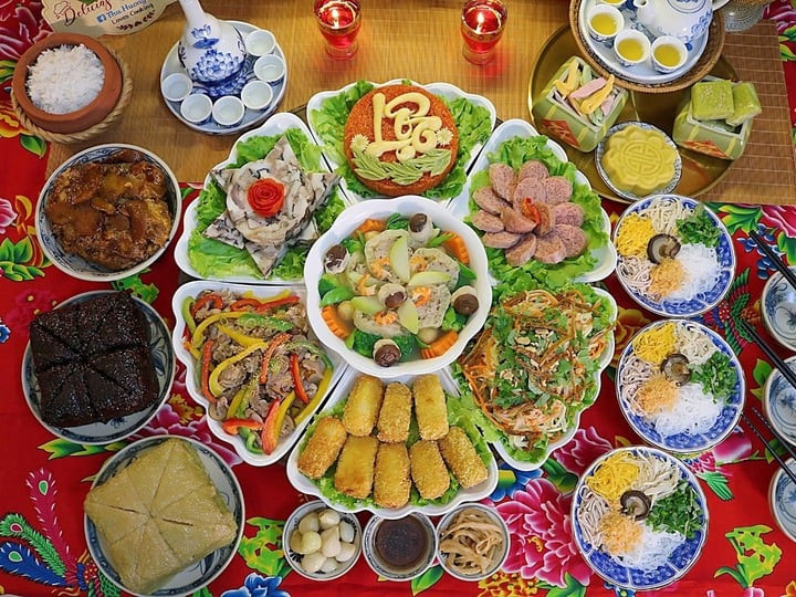 Gợi ý mâm cỗ mặn đầy đủ cúng Tết Thanh minh. (Ảnh minh họa: Vũ Thu Hương)