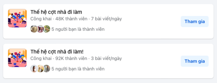 Các nhóm liên quan đến cụm từ