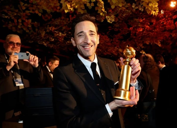 Adrien Brody lần thứ 2 giành được tượng vàng danh giá.