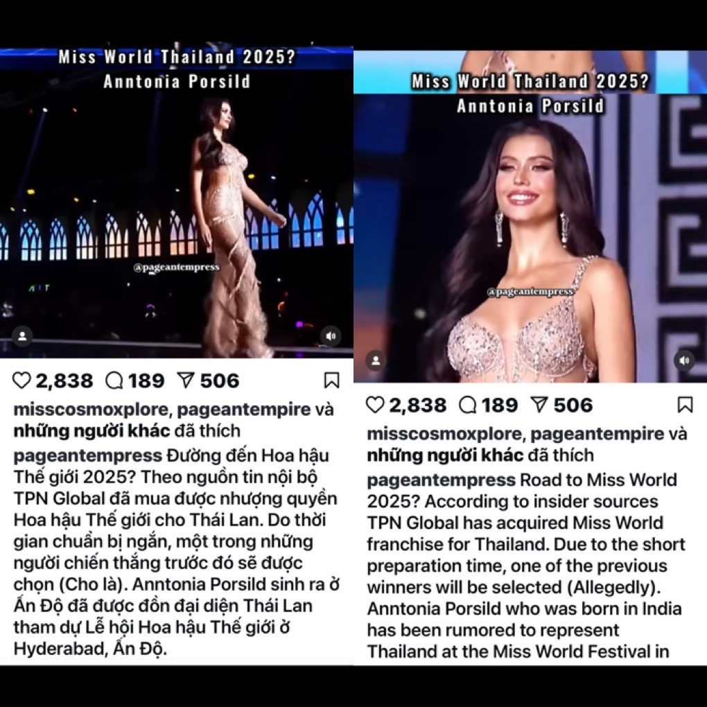 Rộ tin Anntonia Porsild thi Miss World 2025 khán giả lo cho số phận Ý Nhi