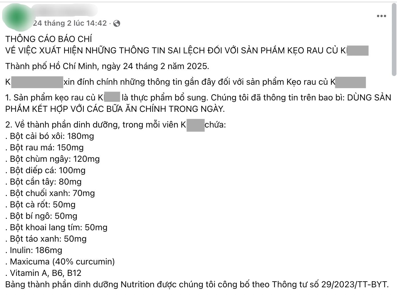 Đến lượt Thùy Tiên bị réo tên quảng cáo lố viên kẹo rau