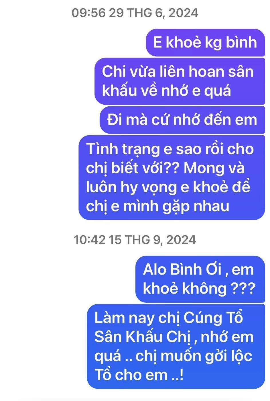 Cát Tường tiết lộ ảnh Quý Bình khi trị bệnh