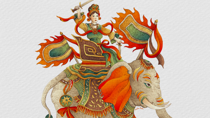 Nữ anh hùng dân tộc Triệu Thị Trinh. (Ảnh minh hoạ)