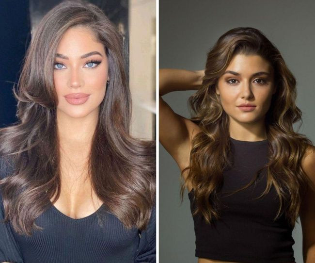 List 5 kiểu tóc dài siêu dịu dàng cho cô nàng mặt tròn - Ảnh 7.