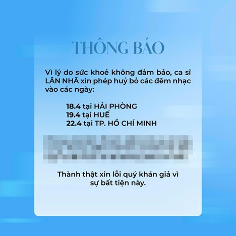 Nam ca sĩ đắt show của Vpop bất ngờ huỷ cùng lúc 3 đêm nhạc?- Ảnh 2.