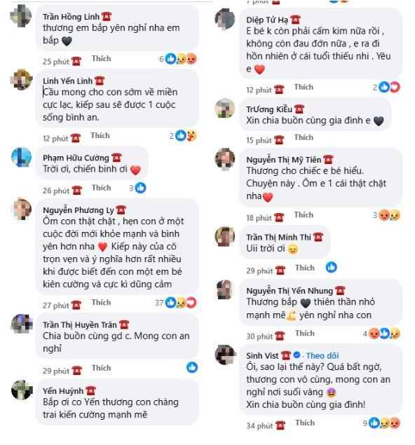 Người thân xót xa chia sẻ những thông tin về bé Bắp trước khi qua đời