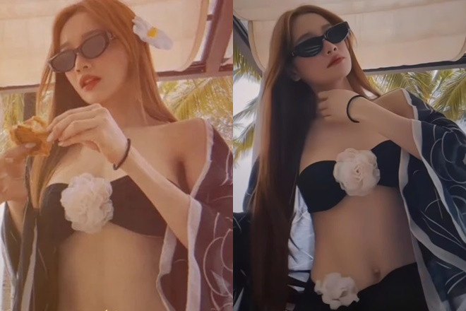 Hiếm hoi lắm mới thấy Nhã Phương mặc bikini vóc dáng ra sao