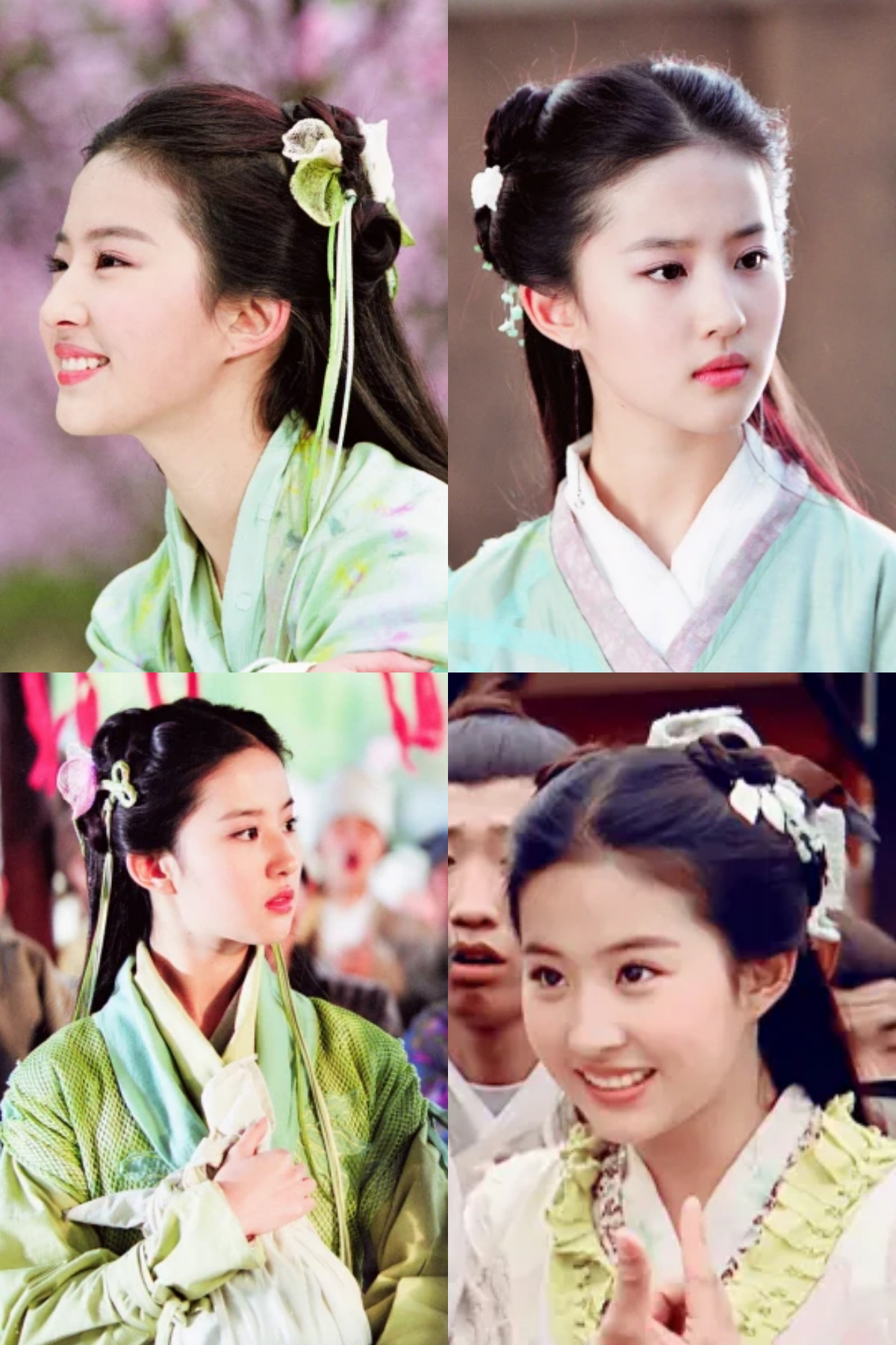 Lưu Diệc Phi 20 năm trước và dàn