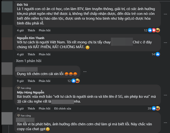 Cộng đồng mạng gay gắt đòi tẩy chay khi BTV Bích Hồng xin lỗi vì phát ngôn tranh cãi