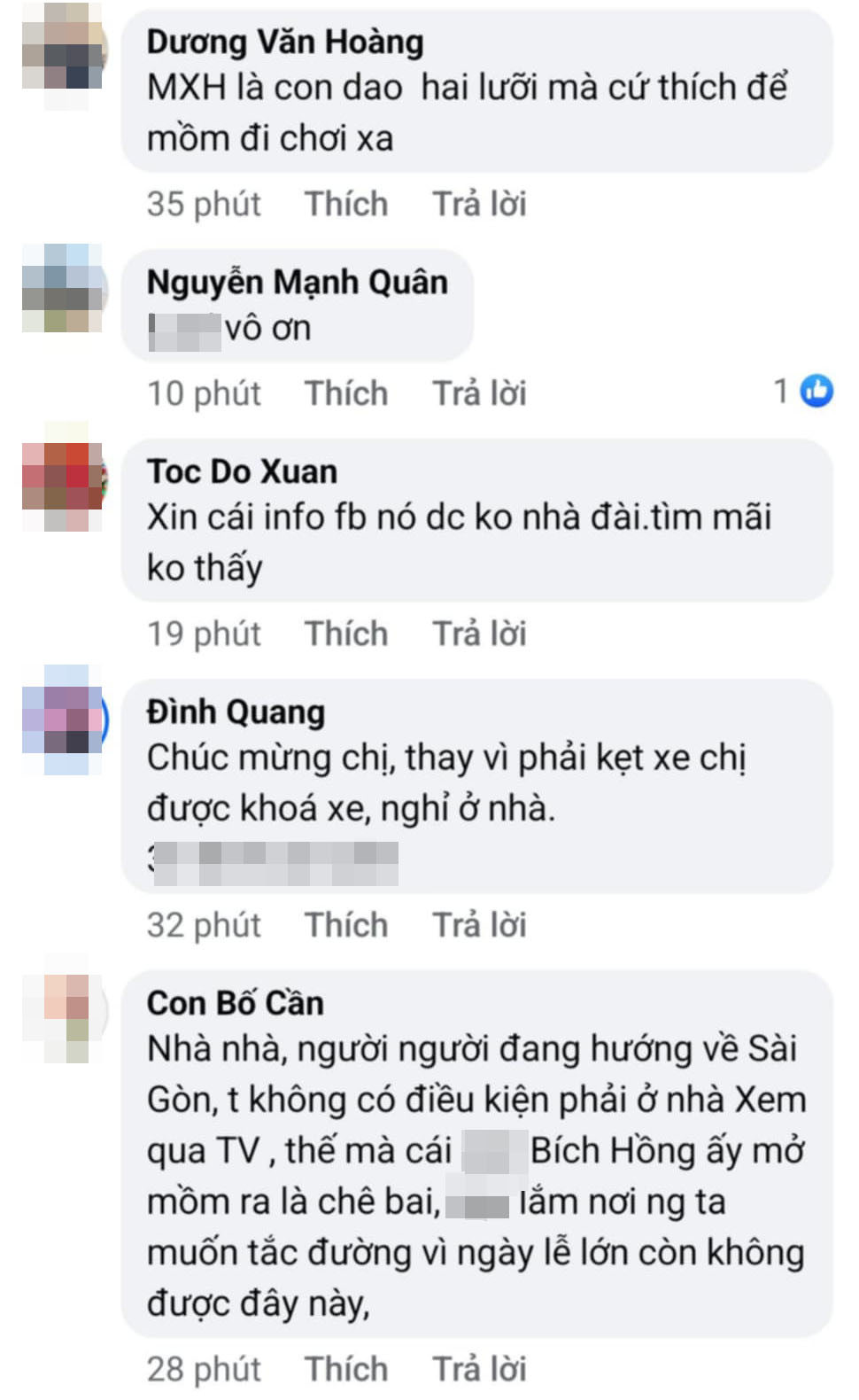 Đài SCTV liên tiếp thông báo từ chối MC Bích Hồng dân mạng tràn vào thêm gay gắt