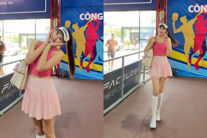Đỗ Thị Hà như người khổng lồ trên sân pickleball đôi chân 1m11 gây choáng