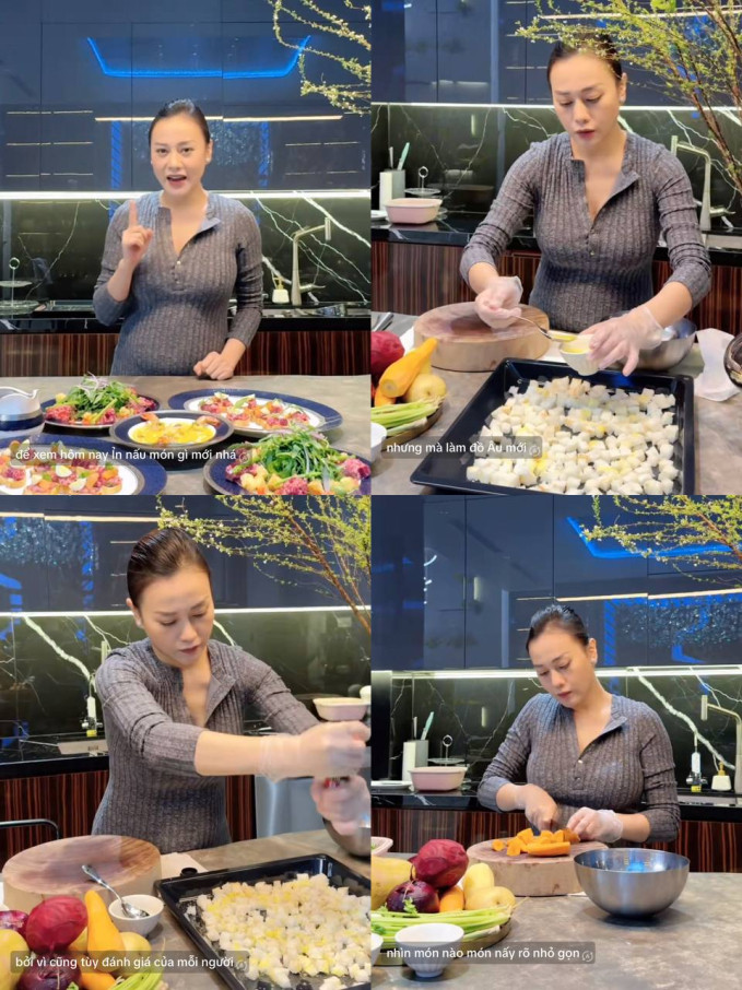 Nấu bàn tiệc Âu cho Shark Bình, Phương Oanh bị dân tình soi chi tiết