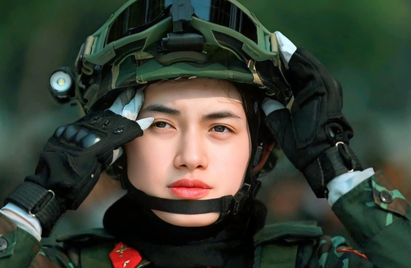 Nữ Hạ Sĩ Quê Đồng Nai Thuộc Khối Biệt Động Sài Gòn Gây Sốt Khi Diễu Binh, Nhan Sắc Đời Thực Thế Nào? Dieu Binh .Jpg