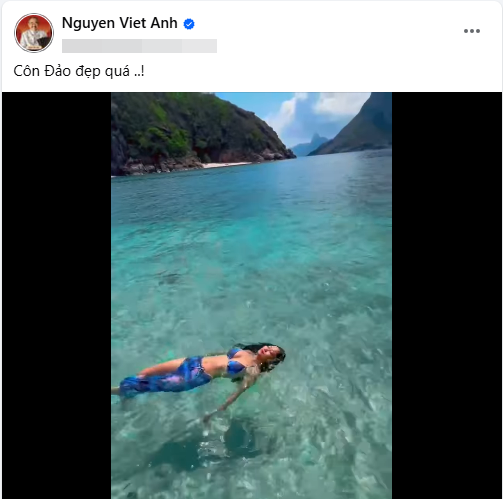 Tình trẻ 9X của NS Việt Anh mặc bikini nhỏ xíu khoe vòng 1 tốn trăm triệu trùng tu