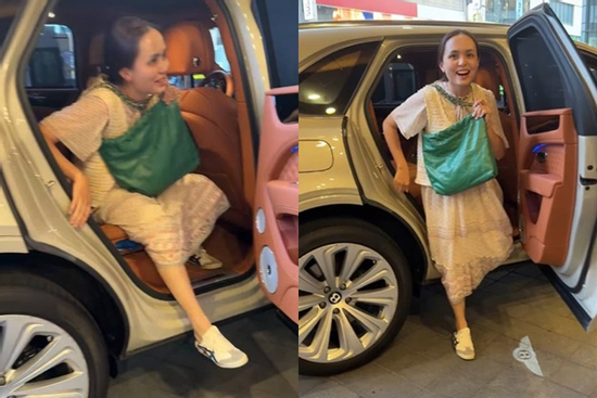 Vợ Duy Mạnh cùng chị gái bước xuống xe 20 tỷ với bộ dạng bị chê như cái bang