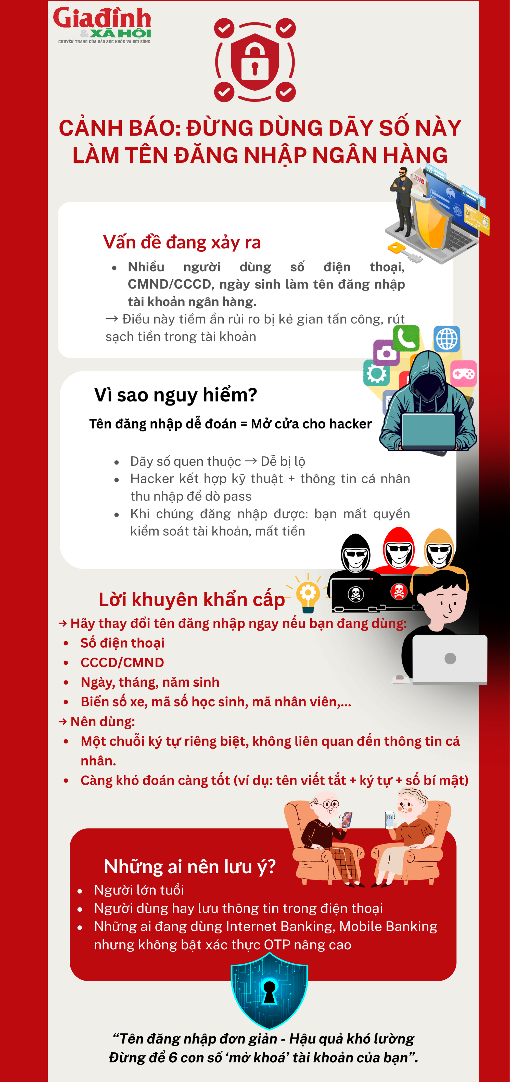 Cẩn thận với tên đăng nhập ngân hàng: Dùng kiểu này là 'mời' hacker rút sạch tiền - Ảnh 1.