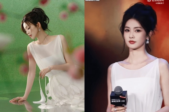 'Nữ thần váy trắng' Trung Quốc diện phụ kiện hơn 2 tỷ đồng gây sốc: Càng ngày càng đẹp, nhan sắc song hành cùng khí chất