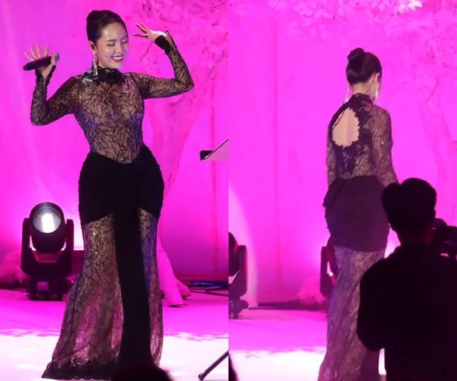 Phương Linh gây sốc với trang phục chỉ đủ che phần nhạy cảm