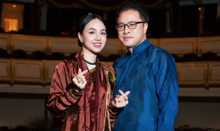 Vợ chồng Đinh Ngọc Diệp và Victor Vũ.