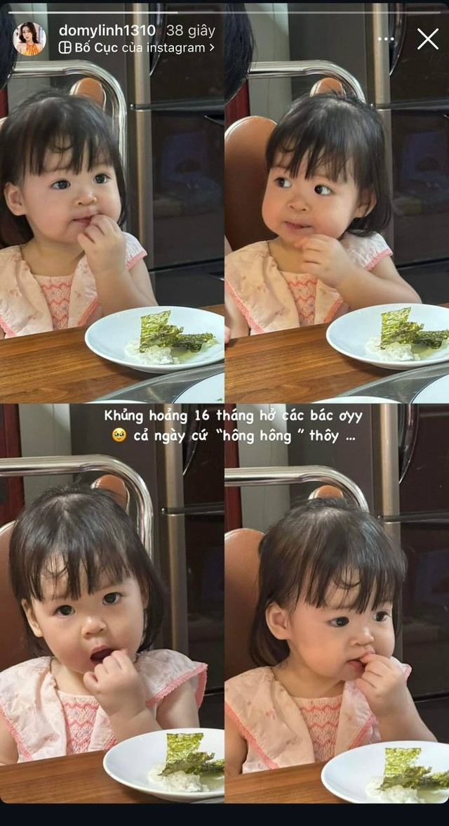 Cưng xỉu khoảnh khắc Đỗ Mỹ Linh bên chồng đại gia phiên bản mini