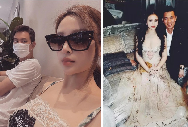 Huyền Baby và chồng đại gia sơ hở là ôm hôn hình ảnh mới thân mật cỡ này