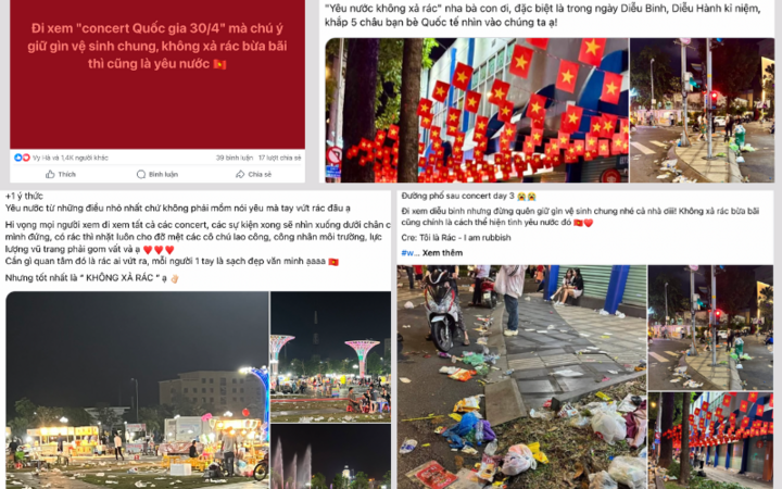 Những bài đăng trên mạng xã hội mang thông điệp