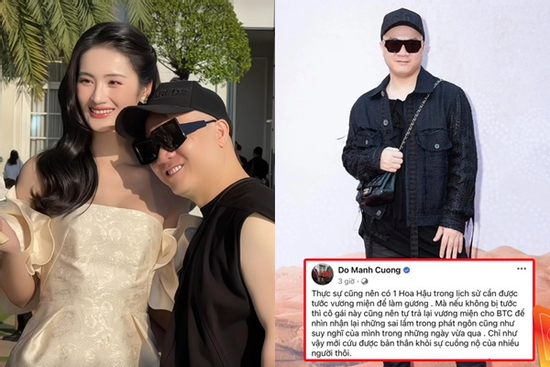 NTK Đỗ Mạnh Cường từng đòi tước vương miện Ý Nhi nay bỗng quay xe 'tình thân mến thân'