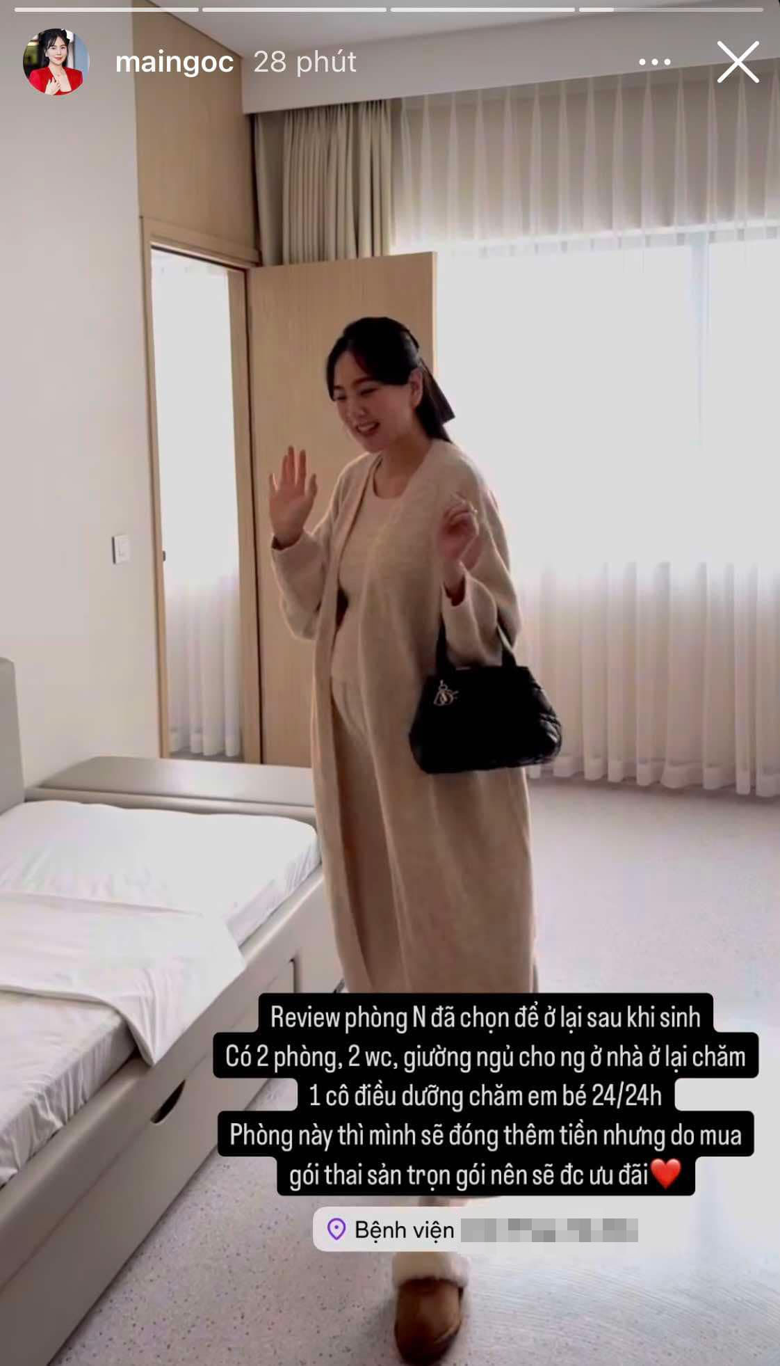 Choáng phòng đi đẻ như khách sạn 5 sao của MC Mai Ngọc đầu tư đúng chất nhà giàu