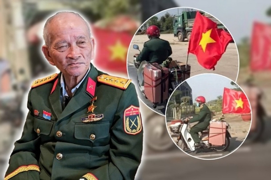 Cựu binh U80 chạy xe máy 1.300 km vào TP.HCM: 'Tôi đi ngắm hoà bình đất nước'