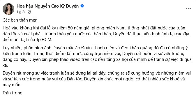 Kỳ Duyên lên tiếng về màn mặc áo đoàn phối khăn quàng đỏ