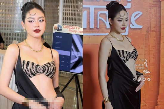 Hoa hậu Thanh Thủy hở bạo nhưng bị chê già chát