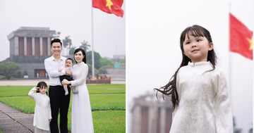 Hai nhóc tỳ nhà nam MC nổi tiếng VTV gây chú ý với bộ ảnh kỷ niệm hướng tới ngày 30/4