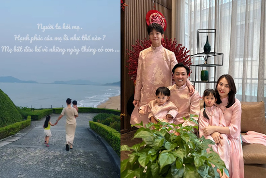 Khoảnh khắc hạnh phúc giản dị của Đàm Thu Trang bên hai con