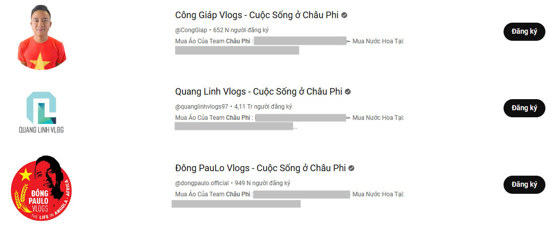 Động thái bất ngờ của các thành viên team châu Phi khi Quang Linh Vlog bị khởi tố