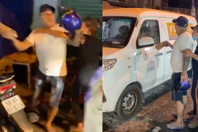Làm rõ clip người đi xe máy chặn đường ô tô, hung hãn đập bể kính lái