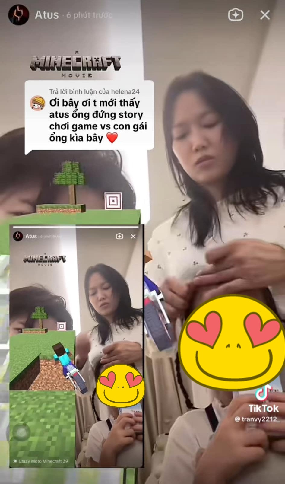 Anh Tú Diệu Nhi vô tình để lộ mặt con gái