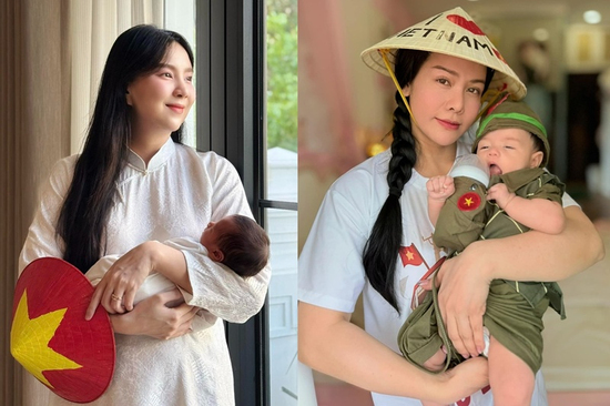 Dàn sao nhí mừng Đại lễ 30/4: MC Mai Ngọc, Nhật Kim Anh ôm con xúc động
