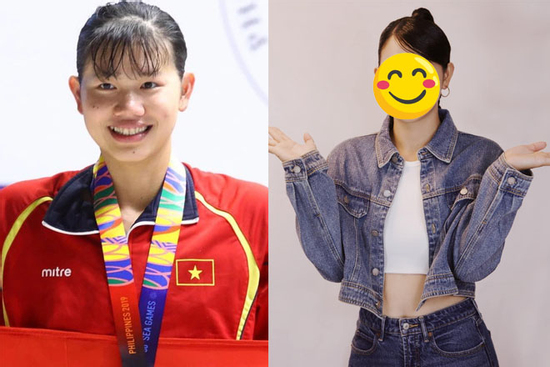 Giật mình diện mạo hiện tại của 'tiểu tiên cá' Ánh Viên, 'dụi mắt trăm lần' nhận chẳng ra