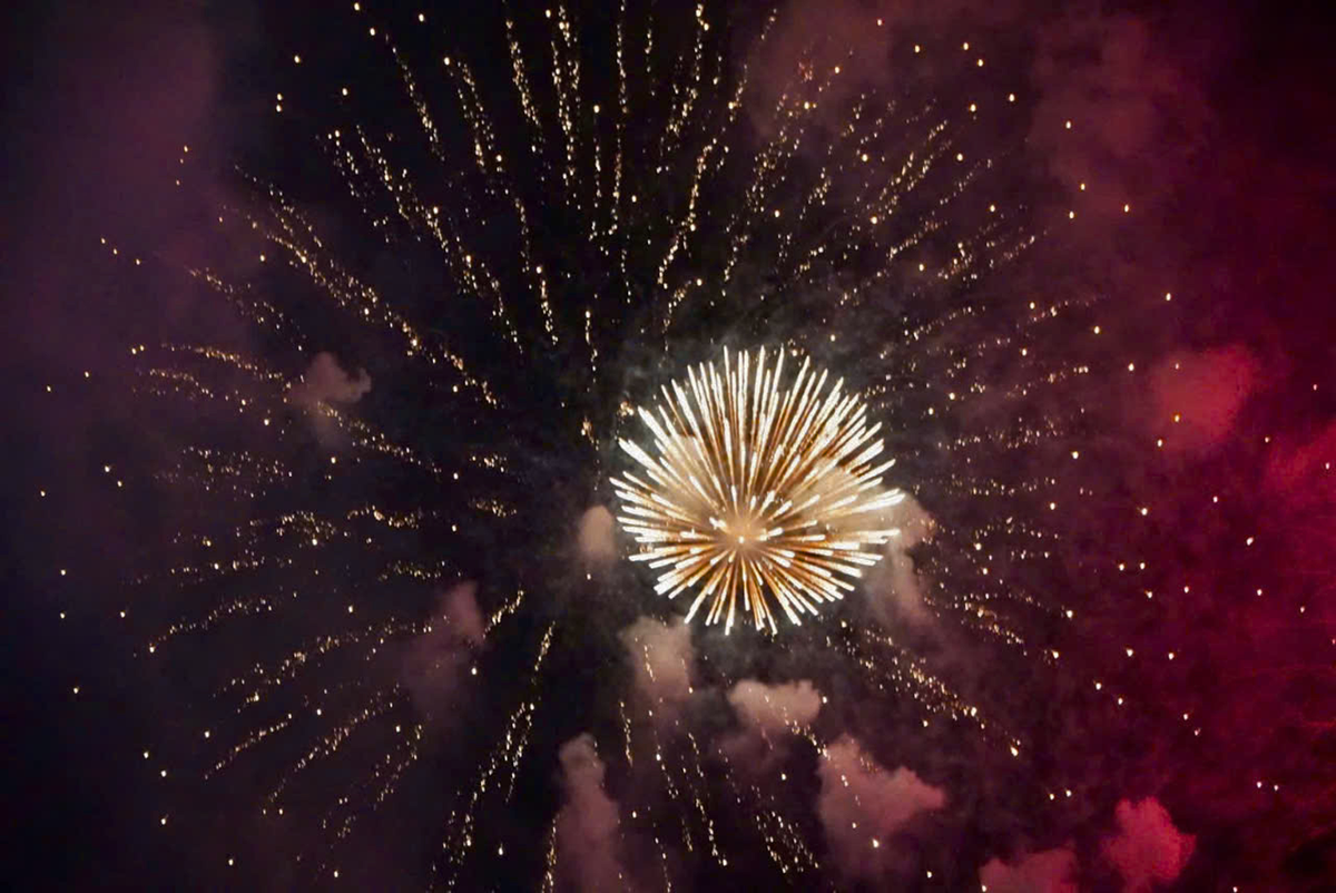 Mãn nhãn màn pháo hoa lớn chưa từng có mừng 50 năm đất nước thống nhất ảnh 6