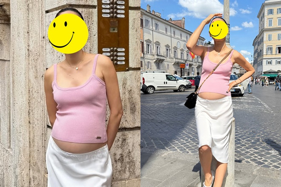 Vừa công bố có thai, siêu mẫu đình đám Vbiz tự tin thả dáng khoe bụng bầu to tướng