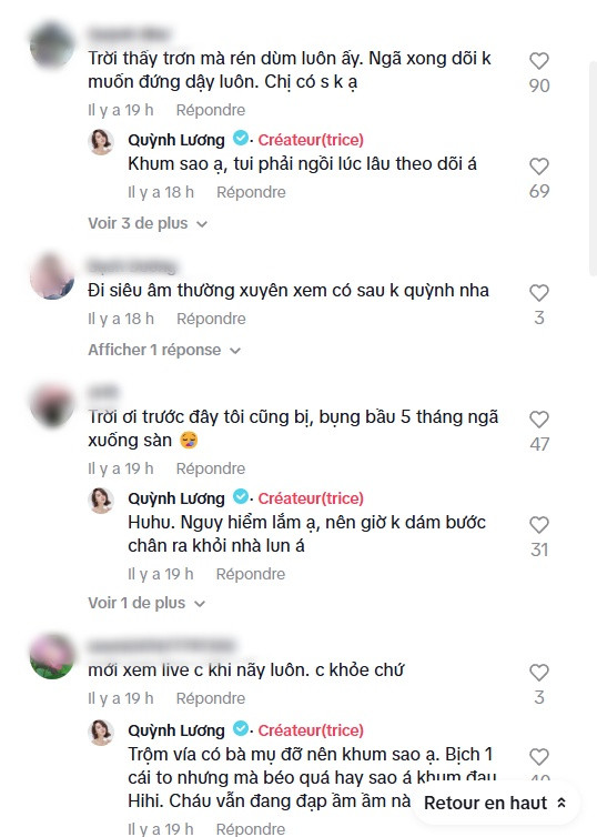 Quỳnh Lương gây thót tim với clip ngã đau điếng khi bầu to 6 tháng quynh luong 18.jpg