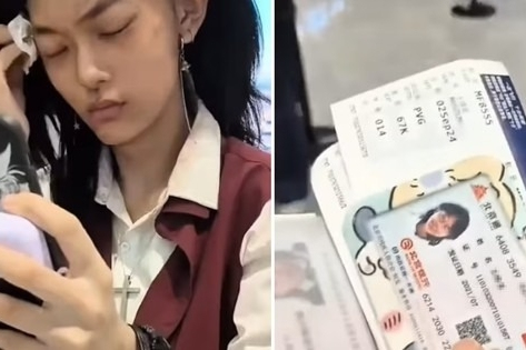 Trang điểm quá kỹ khiến máy quét mặt không nhận ra, cô gái phải tẩy trang ở sân bay