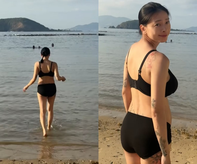 Ngô Thanh Vân mặc bikini lộ bụng bầu to tướng ở tháng thứ 6 Ngô Thanh Vân mặc bikini khoe bụng bầu to tướng ở tháng thứ 6