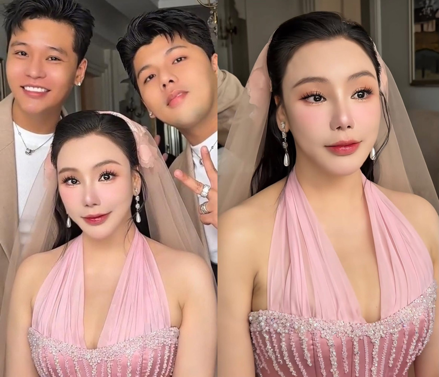 Không gian đám cưới sang trọng như cổ tích Hồ Quỳnh Hương