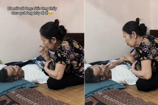 Vợ nhắn chồng 'thấy đau quá, ông hãy đi đi' khiến nhiều người nhói lòng